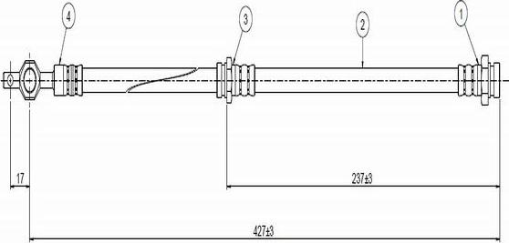 CAVO C800 741A - Flessibile del freno autozon.pro