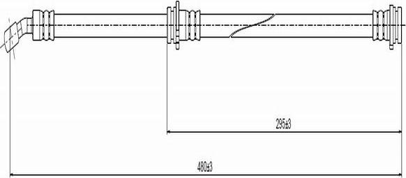 CAVO C800 748A - Flessibile del freno autozon.pro