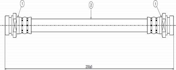 CAVO C800 742A - Flessibile del freno autozon.pro