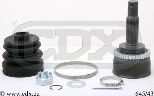 CDX 645/43 - Kit giunti, Semiasse autozon.pro