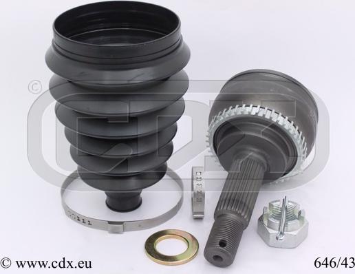 CDX 646/43 - Kit giunti, Semiasse autozon.pro