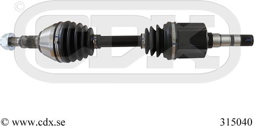 CDX 315040 - Albero motore / Semiasse autozon.pro