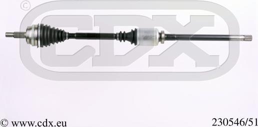 CDX 230546/51 - Albero motore / Semiasse autozon.pro