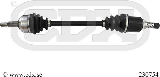 CDX 230754 - Albero motore / Semiasse autozon.pro