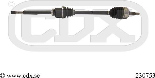 CDX 230753 - Albero motore / Semiasse autozon.pro