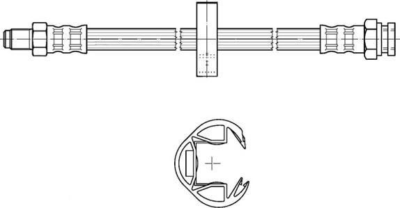 CEF 511411 - Flessibile del freno autozon.pro