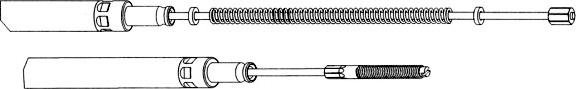 CEF VW02198 - Cavo comando, Freno stazionamento autozon.pro