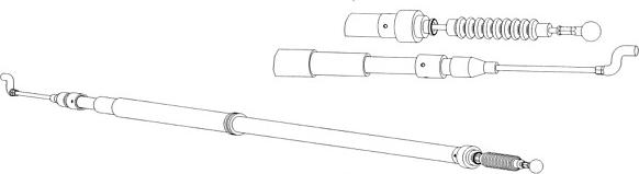 CEF VW02192 - Cavo comando, Freno stazionamento autozon.pro