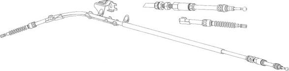 CEF VW02184 - Cavo comando, Freno stazionamento autozon.pro