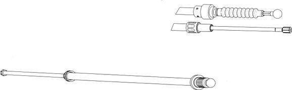 CEF VW02187 - Cavo comando, Freno stazionamento autozon.pro