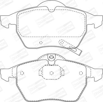 Champion 571997CH - Kit pastiglie freno, Freno a disco autozon.pro