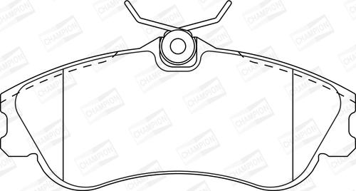 Champion 571966CH - Kit pastiglie freno, Freno a disco autozon.pro