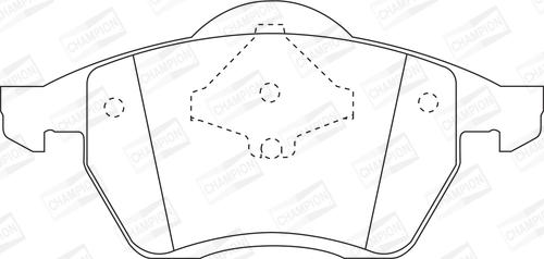 Champion 571900CH - Kit pastiglie freno, Freno a disco autozon.pro