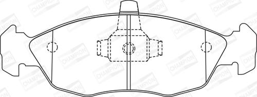 Champion 571902CH - Kit pastiglie freno, Freno a disco autozon.pro