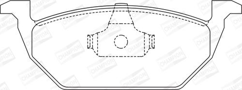 Champion 571985CH - Kit pastiglie freno, Freno a disco autozon.pro