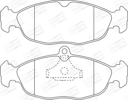 Champion 571924CH - Kit pastiglie freno, Freno a disco autozon.pro