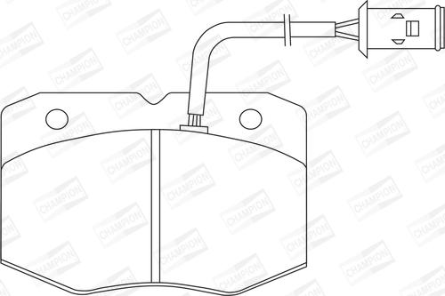 Champion 571416CH - Kit pastiglie freno, Freno a disco autozon.pro