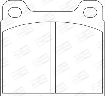 Champion 571417CH - Kit pastiglie freno, Freno a disco autozon.pro