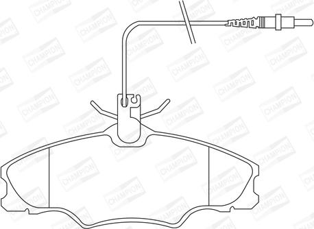 Champion 571897CH - Kit pastiglie freno, Freno a disco autozon.pro