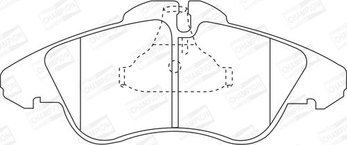 Champion 571844CH - Kit pastiglie freno, Freno a disco autozon.pro