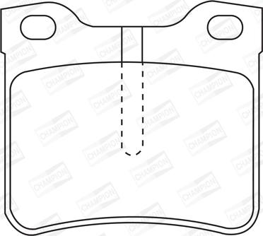 Champion 571845CH - Kit pastiglie freno, Freno a disco autozon.pro