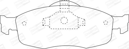 Champion 571832CH - Kit pastiglie freno, Freno a disco autozon.pro