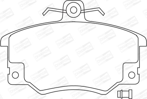 Champion 571309CH - Kit pastiglie freno, Freno a disco autozon.pro