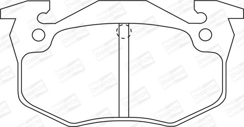 Champion 571334CH - Kit pastiglie freno, Freno a disco autozon.pro