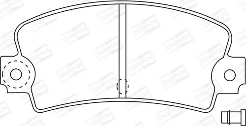 Champion 571243CH - Kit pastiglie freno, Freno a disco autozon.pro