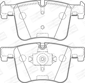 Champion 573432CH - Kit pastiglie freno, Freno a disco autozon.pro