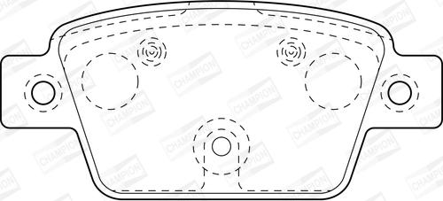 Champion 573421CH - Kit pastiglie freno, Freno a disco autozon.pro