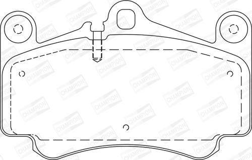 Champion 573645CH - Kit pastiglie freno, Freno a disco autozon.pro