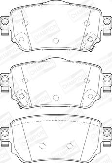 Champion 573658CH - Kit pastiglie freno, Freno a disco autozon.pro