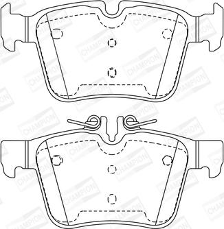 Champion 573609CH - Kit pastiglie freno, Freno a disco autozon.pro