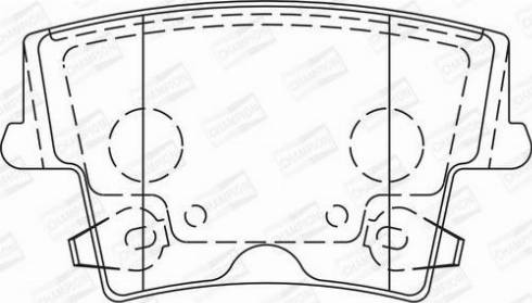 Champion 573684CH - Kit pastiglie freno, Freno a disco autozon.pro