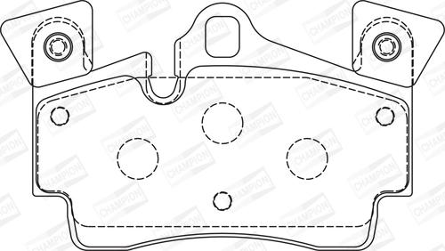 Champion 573638CH - Kit pastiglie freno, Freno a disco autozon.pro