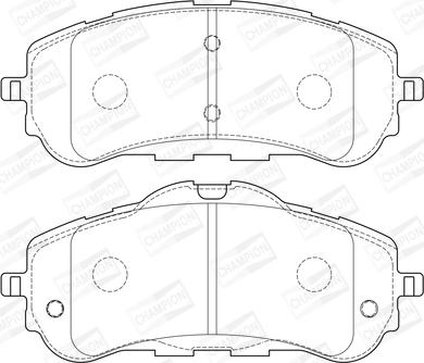 Champion 573620CH - Kit pastiglie freno, Freno a disco autozon.pro