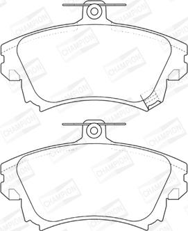 Champion 573039CH - Kit pastiglie freno, Freno a disco autozon.pro