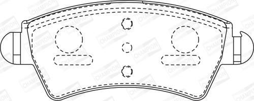 Champion 573036CH - Kit pastiglie freno, Freno a disco autozon.pro