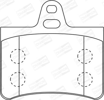 Champion 573028CH - Kit pastiglie freno, Freno a disco autozon.pro