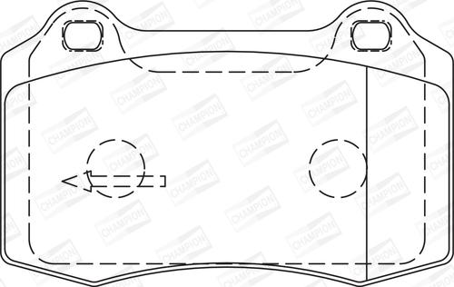 Champion 573149CH - Kit pastiglie freno, Freno a disco autozon.pro