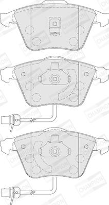 Champion 573145CH - Kit pastiglie freno, Freno a disco autozon.pro