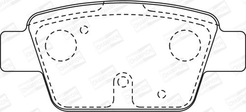 Champion 573105CH - Kit pastiglie freno, Freno a disco autozon.pro