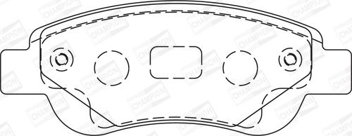 Champion 573135CH - Kit pastiglie freno, Freno a disco autozon.pro