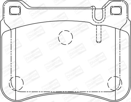 Champion 573177CH - Kit pastiglie freno, Freno a disco autozon.pro