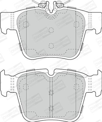 Champion 573803CH - Kit pastiglie freno, Freno a disco autozon.pro