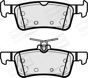 Champion 573888CH - Kit pastiglie freno, Freno a disco autozon.pro