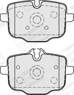 Champion 573878CH - Kit pastiglie freno, Freno a disco autozon.pro