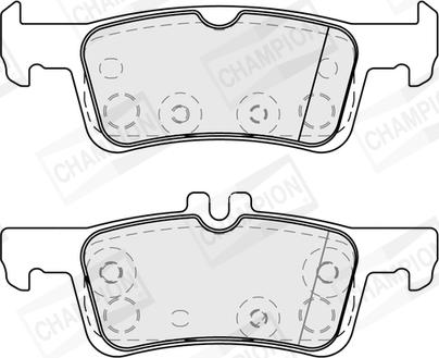 Champion 573872CH - Kit pastiglie freno, Freno a disco autozon.pro