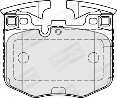 Champion 573877CH - Kit pastiglie freno, Freno a disco autozon.pro